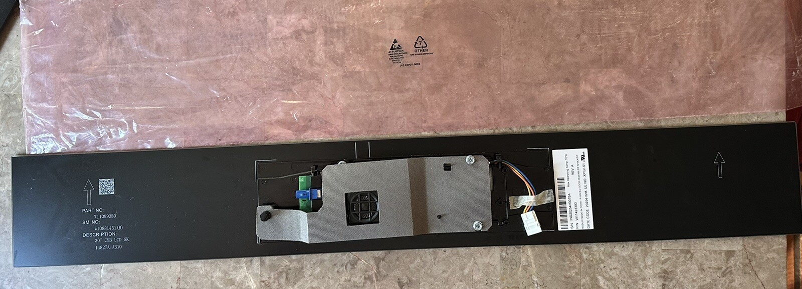 NEW Genuine WHIRLPOOL Oven Micro 30" Touch Panel Assy W11423393 Part # W11099380