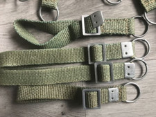 (Lot of 4) Original Polish Army webbing Equipment Strap Belt-Military Surplus.