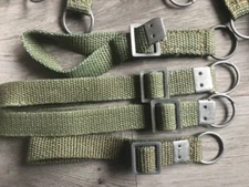 (Lot of 4) Original Polish Army webbing Equipment Strap Belt-Military Surplus.