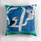 The Koala and the Kookaburra, Children's, Wildlife, Throw Pillow, Cushion