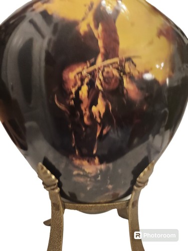 "Prayer To The Healing Spirit"Indian Vase By Buck McCain. Accent 24kt COA - Picture 3 of 24