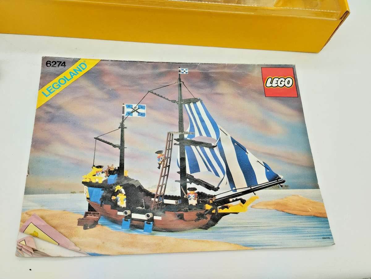 LEGO 6274 Caribbean Clipper GOOD BOX INLAY Pirates Complete 6276