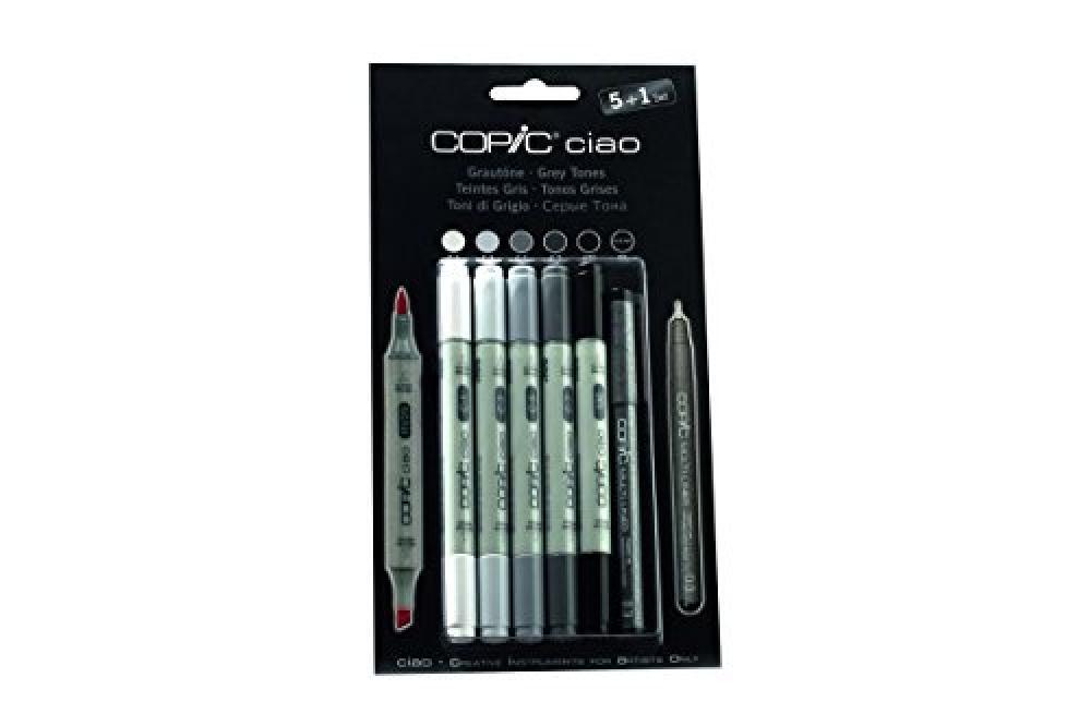 Copic 22075554 Ciao Set 5+1, Toni Grigi - NUOVO