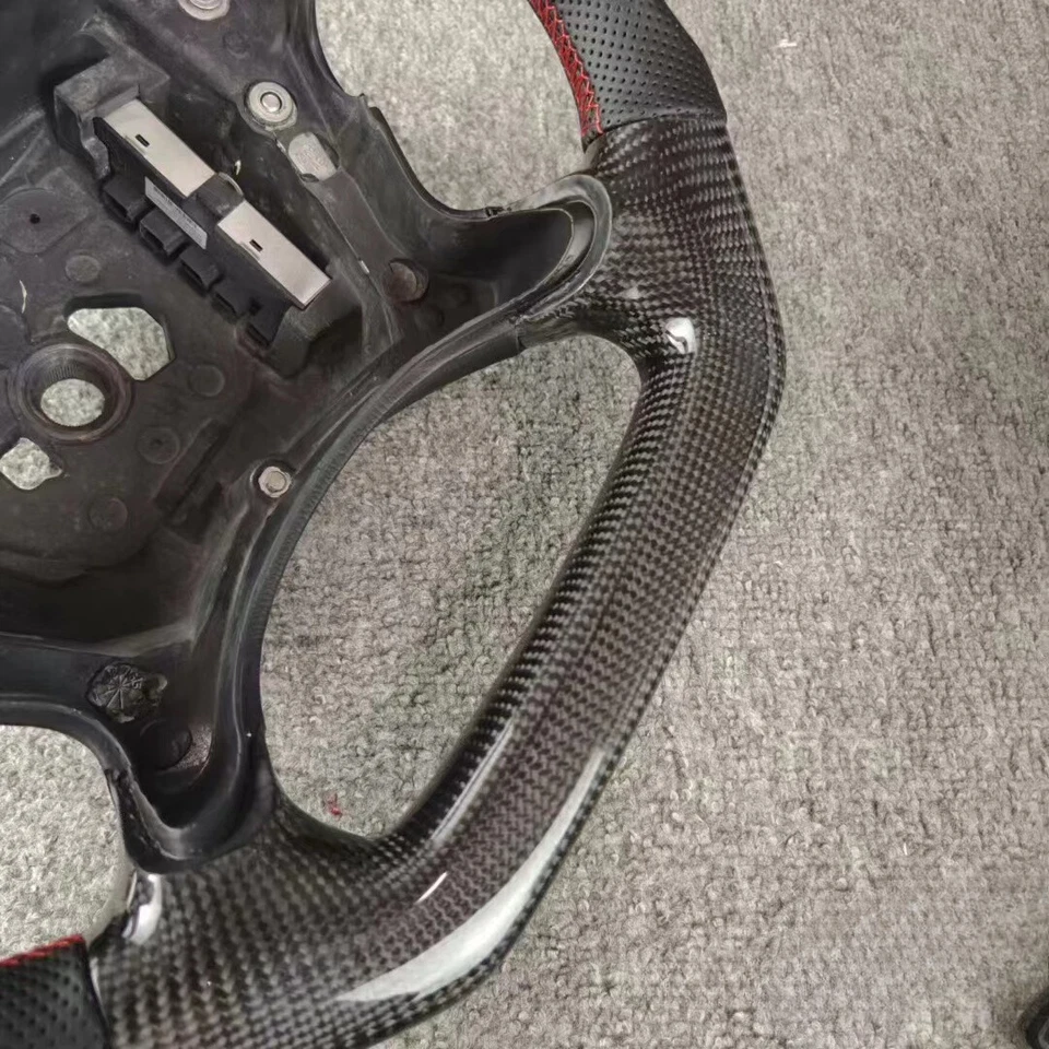 Руль из черного углеродного волокна для Mercedes-Benz R230 W219 W209 W211 CLK G55 - Изображение 3 из 4