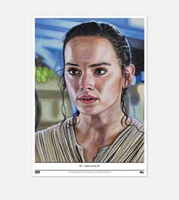 Topps Star Wars Living Set 10x14 Fine Art Print Poster New Rey Daisy Ridley Rare