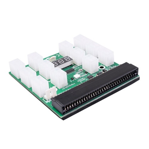 Mining Server Breakout Board for w/ 12pcs 6Pin to 6+2Pin 18AWG Power Co - Afbeelding 7 van 10