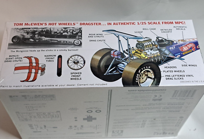 MPC 1/25 Tom McEwen Mongoose 1972 Top Fuel Dragster Hot Wheels