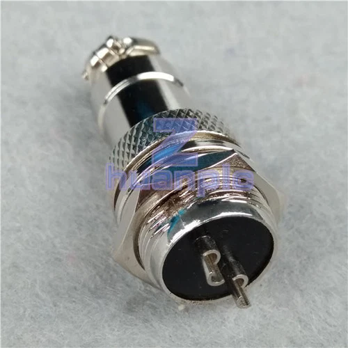 1PCs 2Pin Male Female Panel Chassis Harness AC-DC Power Connector Kit New