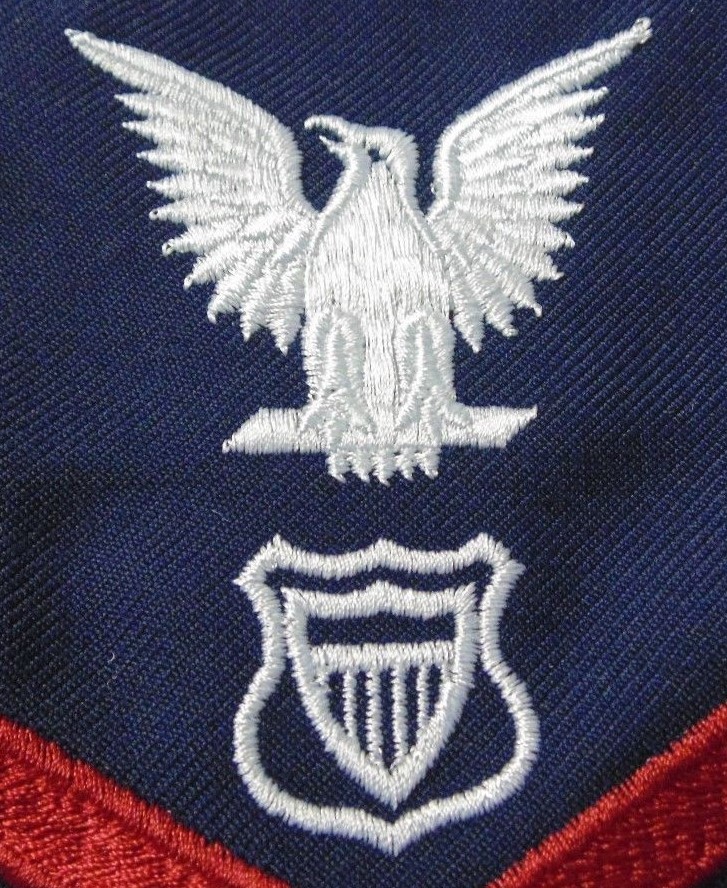 USCG COAST GUARD PETTY OFFICER E4-6 MARITIME ENFORCEMENT BLUE SERGE SLEEVE  RATE | eBay