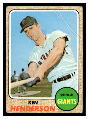 1968 Topps Baseball #309 Ken Henderson 126E-03