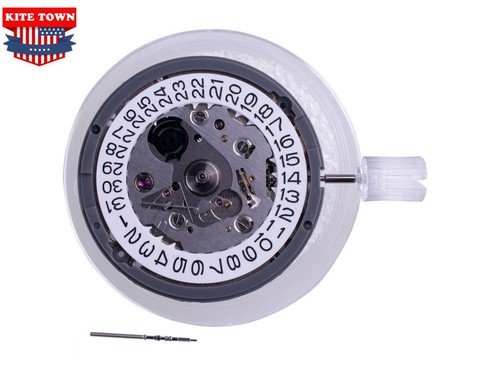 Automatic Watch Movement For Seiko (SII) NH35 NH35A at 3 w/ White Date Disc - 第 5/8 張圖片