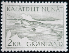 TIMBRE du GROENLAND - ANIMAUX - NARVAL N°80 NEUF ** LUXE MNH
