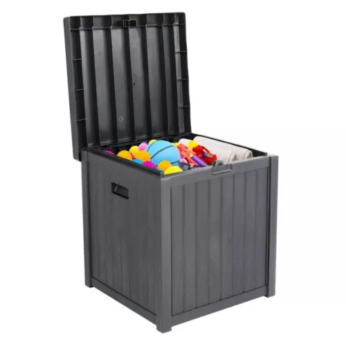 51gal 195L Outdoor Garden Plastic Storage Deck Box Chest Tools Cushions Toys - Picture 1 of 8