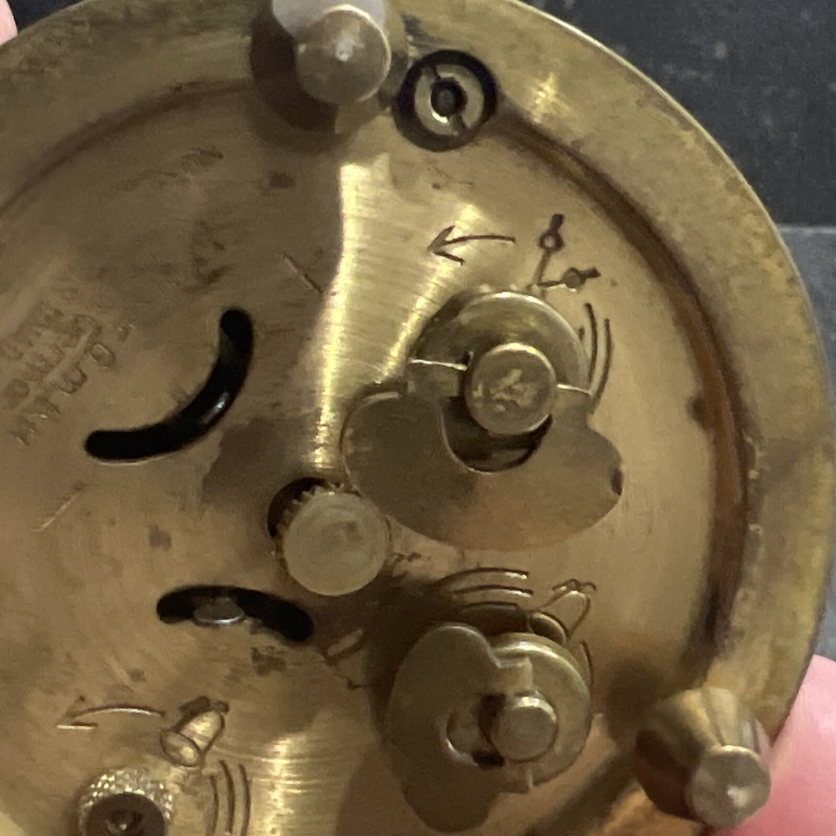 VTG J.Kaiser GMBH Brass Bird Cage Clock No (0) Jewels Unadjusted