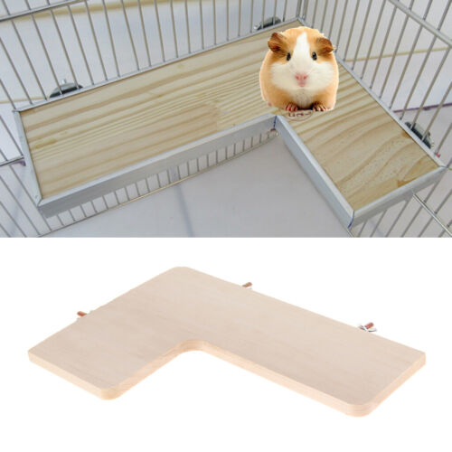 Durable Wood Parrot Platform Hamster Toys Chinchilla Jumping Platform - Picture 1 of 9
