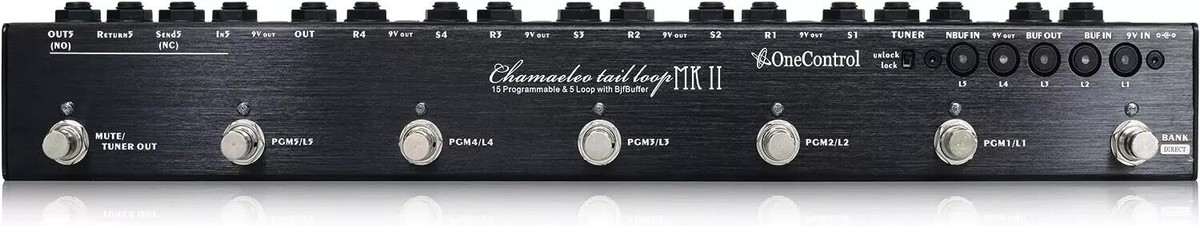 One Control Chamaeleo Tail Loop MK II 5 Programm Switcher Guitar
