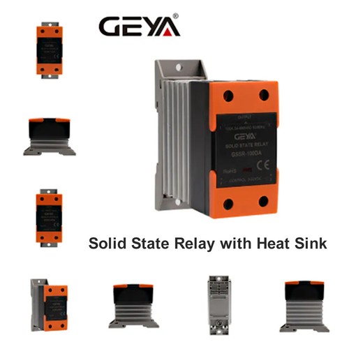 GEYA Solid State Relay SSR-10/25/40/60/80/100/120DA 3-32DC to 24-480AC&Heat Sink - Picture 11 of 12