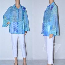 Sale! ZARA Women's Casual PATCHWORK PAISLEY/FLORAL PRINTED SHIRT/Tunic Size L