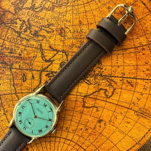 Rolex Marconi Antique Watches Vintage Wristwatch Green Blue 1930s 1940s