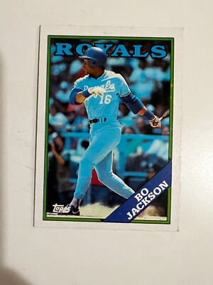 rare bo jackson cards ULTRA RARE Bo Jackson Royals 1988 Topps #750 Error Card. Misprint &  Misaligned