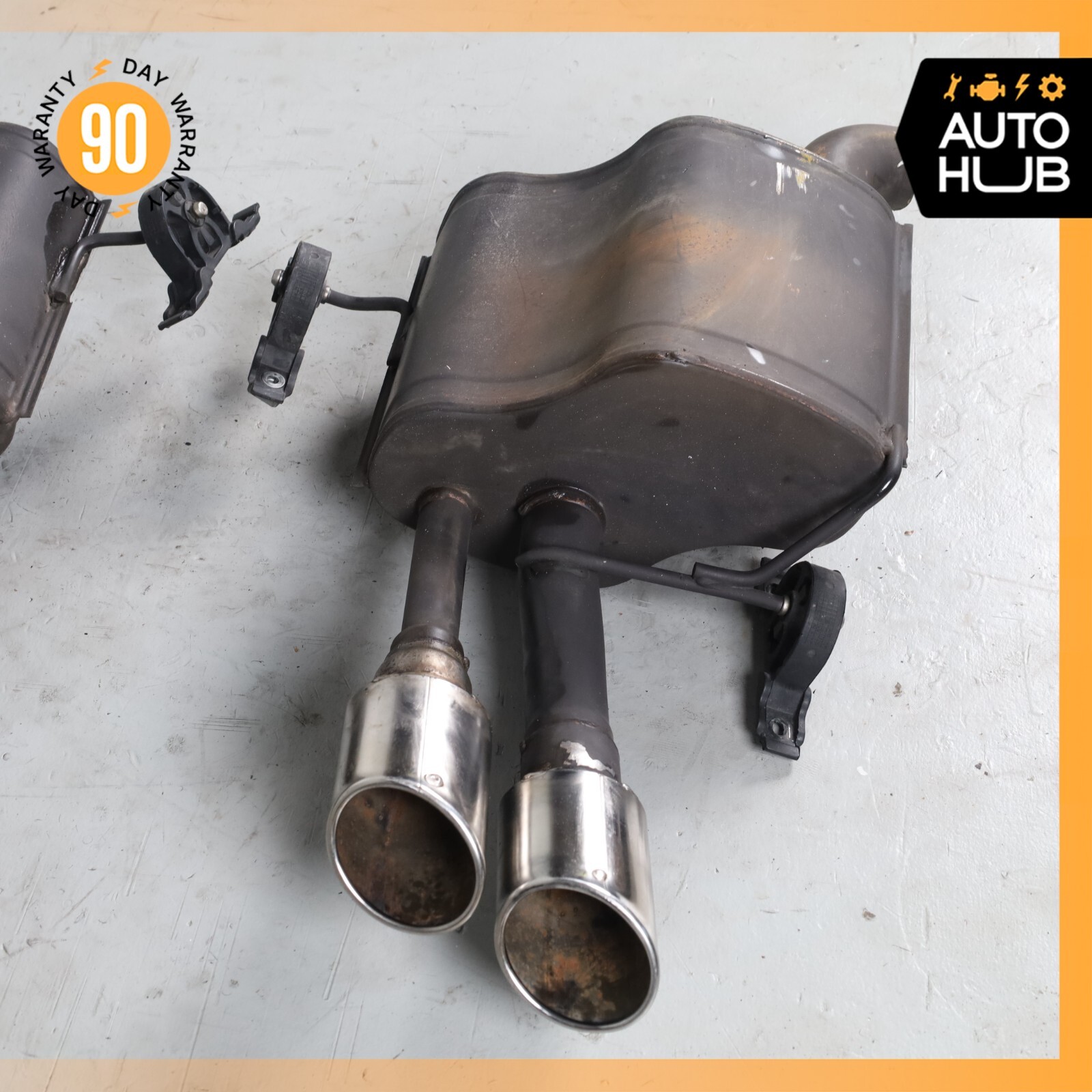 Maserati Quattroporte M139 Exhaust Mufflers Dual Tips Left & Right Side Set 74k