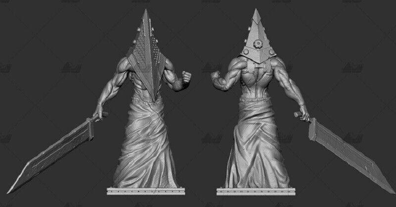 Pyramid Head Action Figure Silent Hill Cabeça de Pirâmide, Brinquedo Nunca  Usado 90752235