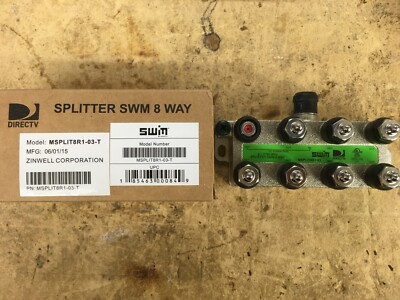 DirecTV 8-Way 1X8 Zinwell SWiM Splitter SWM Multi-Switch Multiswitch HD