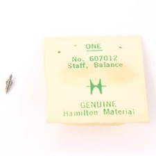 HAMILTON 18 size BALANCE STAFF No. 607012 POCKET WATCH - BV457