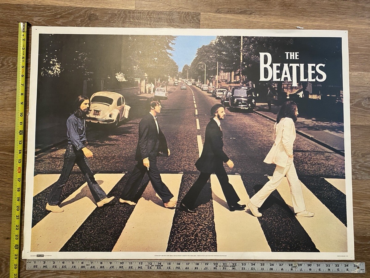 The Beatles Abbey Road Poster 25”x35” Splash Used Apple Corps