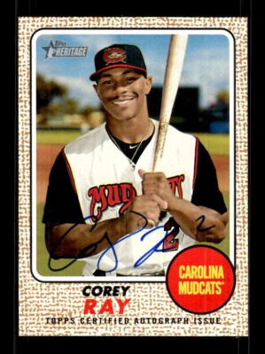 2017 Topps Heritage Minors Real One Autographs #ROACR Corey Ray Auto ...
