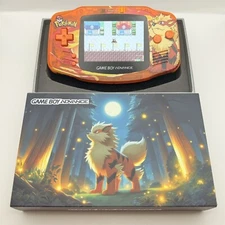 NINTENDO GAME BOY ADVANCE IPS V4 - ARCANE POKÉMON - OSD MENU - NEW