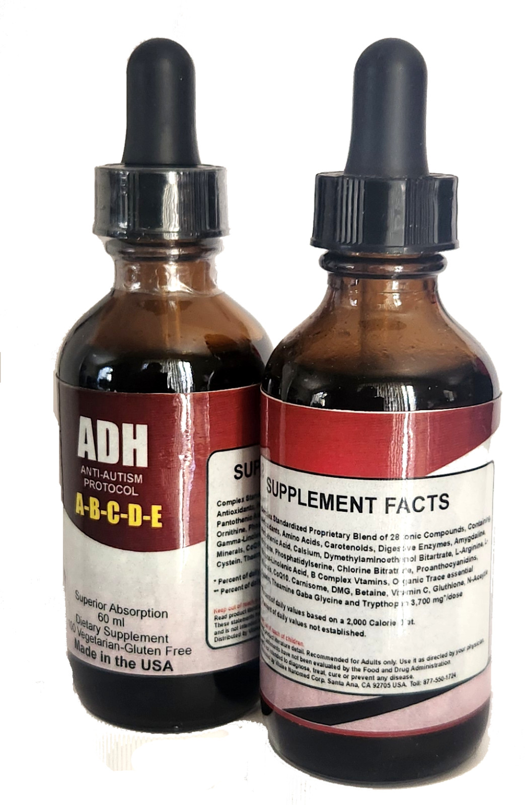 Adh Autism & Atención Déficit Hiperactividad Trastorno Suplemento (Adulto)