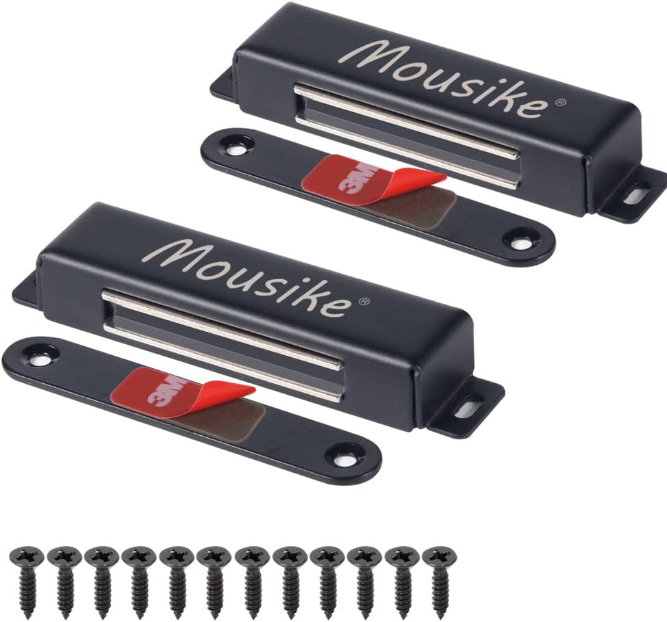 Mousike Magnetic Door Catch，70Lb Stainless Steel Cabinet Door Magnets with Stron