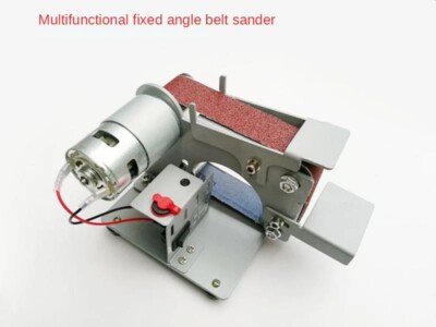 Small Mini Belt Sander Sanding Machine Angle Sharpening Knife Cutting Machine