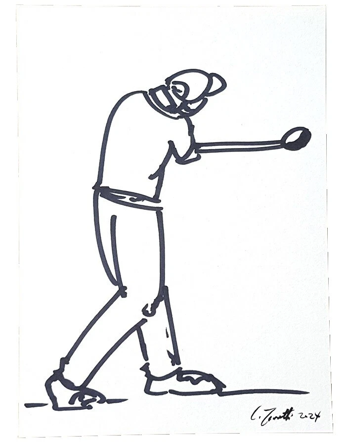 Чернила, искусство для гольфа, рисунки