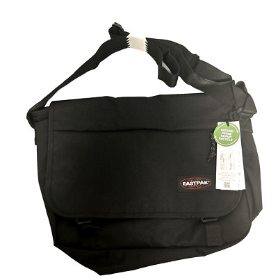 EASTPAK Unisex Delegate Schultertasche - 39cm 20L Schwarz NEU Umhängetasche