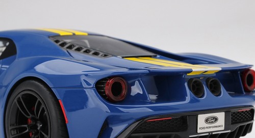 True Scale 1:18 FORD GT SUNOCO BLUE WITH YELLOW STRIPE TOP SPEED - Picture 6 of 6