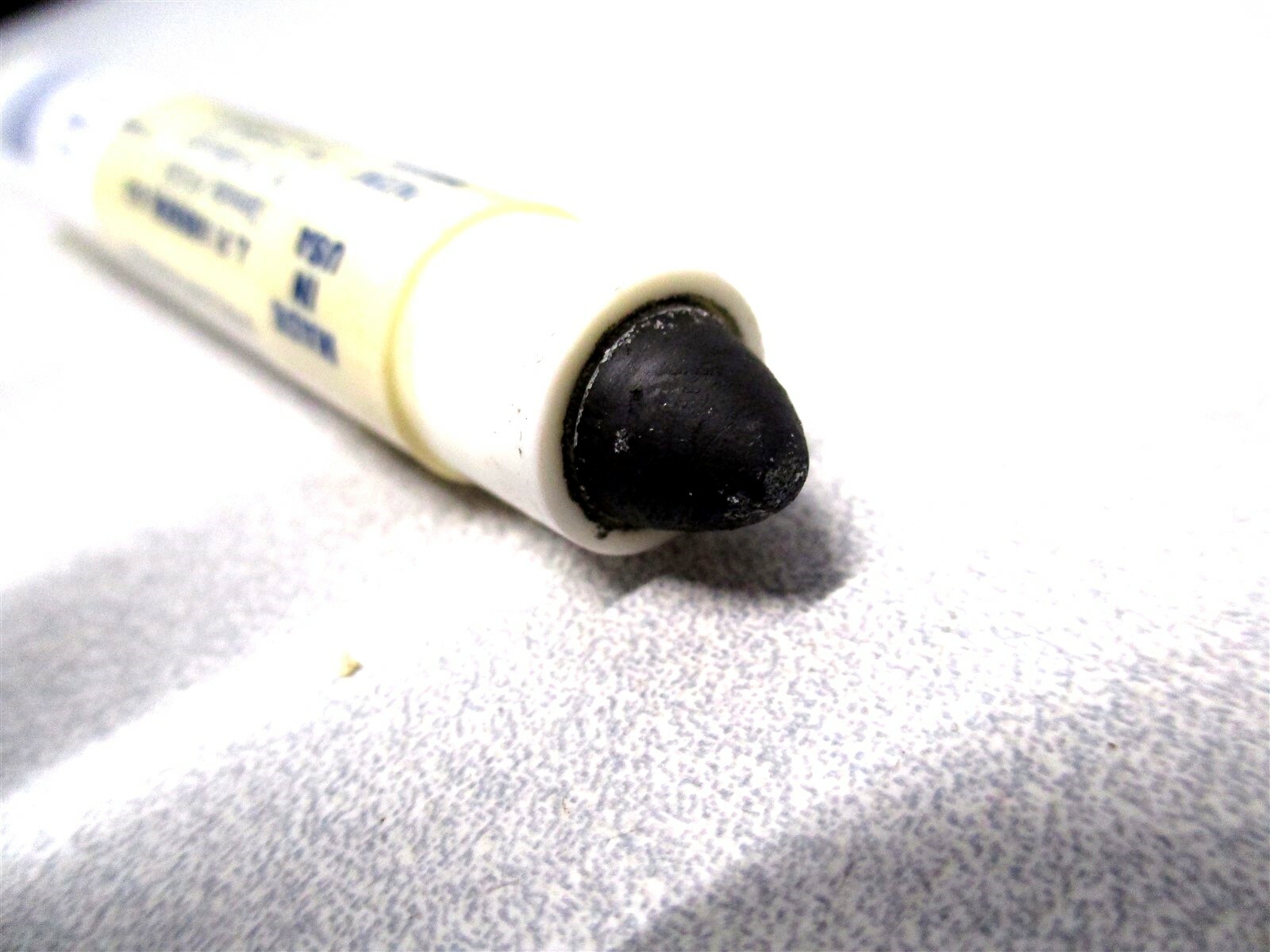 Nissen (00302) 5/16" Medium Bullet Tip Black Solid Marker Paint Crayon - 2 QTY