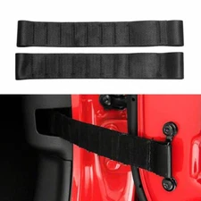 Black Door Limiting Straps Wire Protecting Harness for Jeep Wrangler TJ JK 97-07