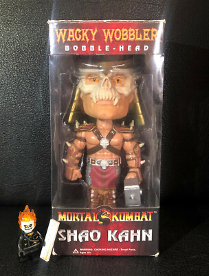 Wacky Wobbler Mortal Kombat Shao Kahn Funko  OVP Bobble Head MIB Mint RAR WB