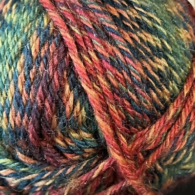 Patons KROY SOCKS FX Yarn CLOVER COLOR #57242, Green Red Orange