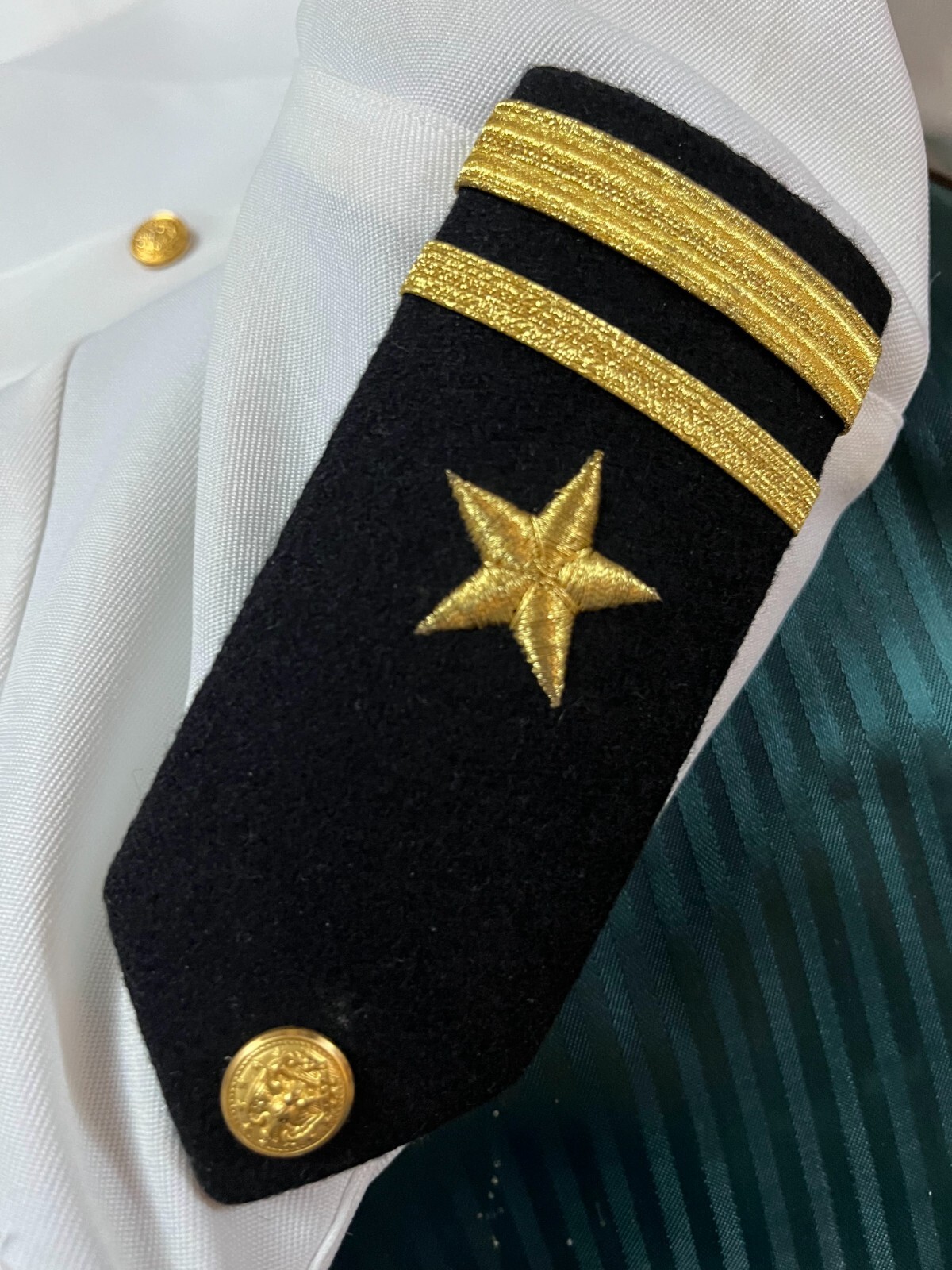 US NAVY OFFICER WHITE UNIFORM, unknown vintage, jacket, and trousers