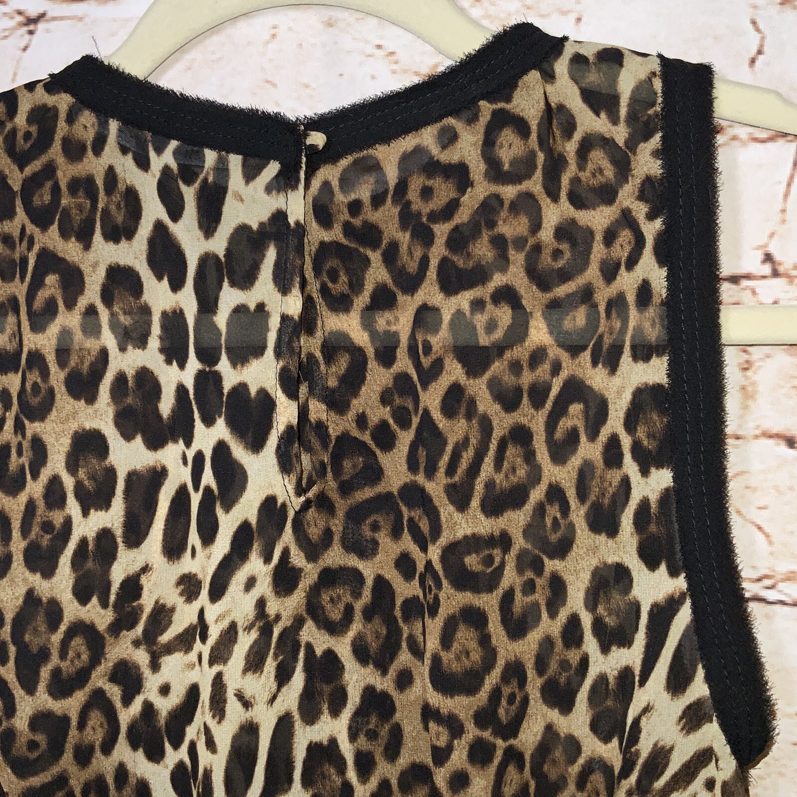 ZARA Basic Small Blouse Animal Print Sleeveless C… - image 5