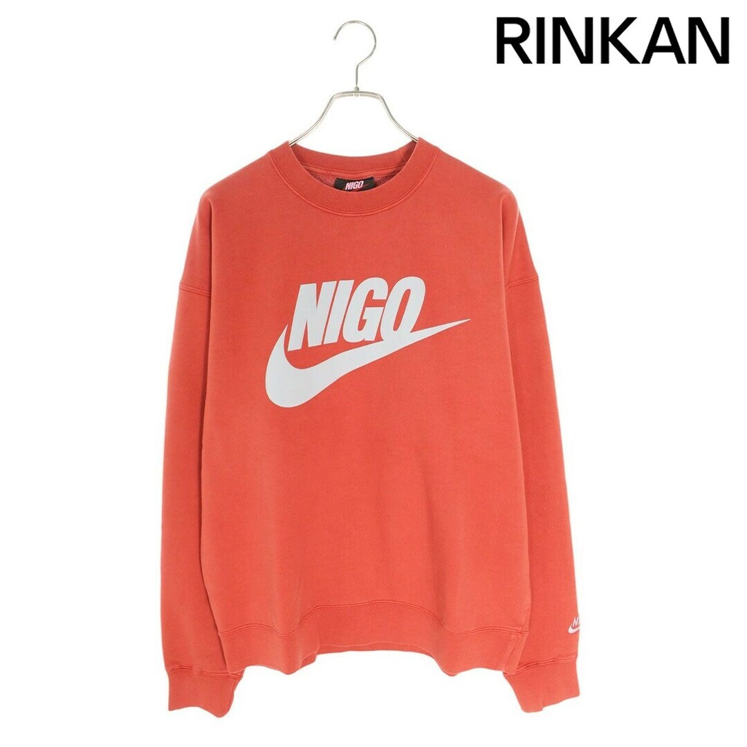 Nike x NIGO NRG CREW FLC FV5941-687 Logo Print Neck Sweatshirt 