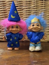 Russ Vintage Troll Doll 5 Prince Wizard Set Of 2