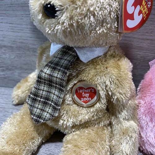 TY Beanie Babies MOM-e 2003 And DAD-e 2003 Bears (Internet Exclusive) - Picture 4 of 11
