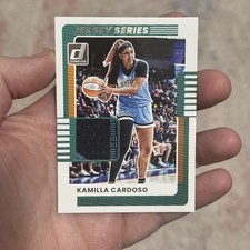 2025 Donruss WNBA #56 Kamilla Cardoso Jersey Series Sky Patch