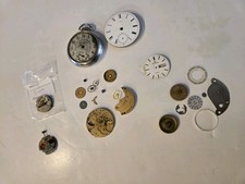 Vintage Watchmakers Estate Assorted Pocket  Wrist Watch Parts Lot