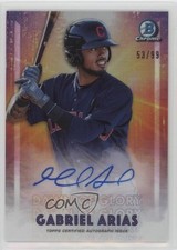 2021 Bowman Chrome Dawn of Glory Auto 53/99 Gabriel Arias #DOGA-GA Auto 4d3