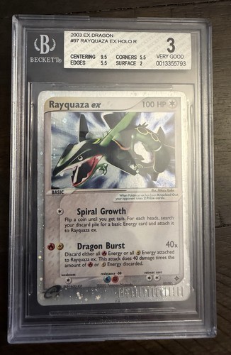 Rayquaza ex graded BGS 3 for sale on eBay